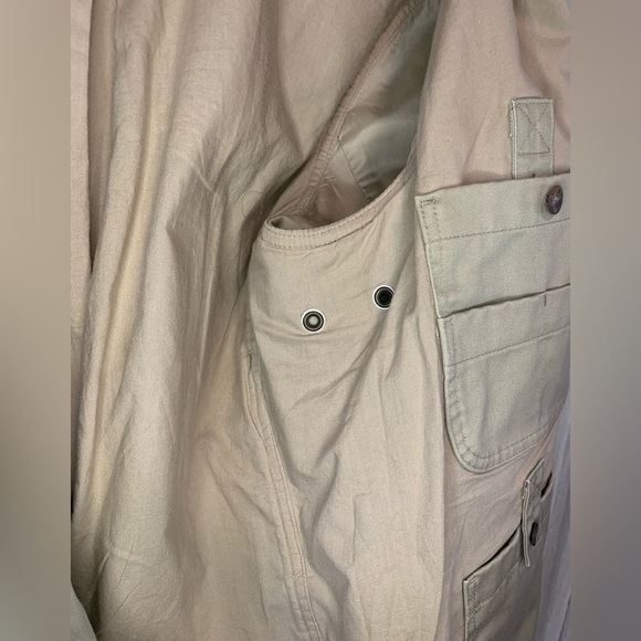 Duluth Trading Mens ORIGINAL “Fire Hose Presentation Jacket"  in Desert Khaki - Picture 6 of 9